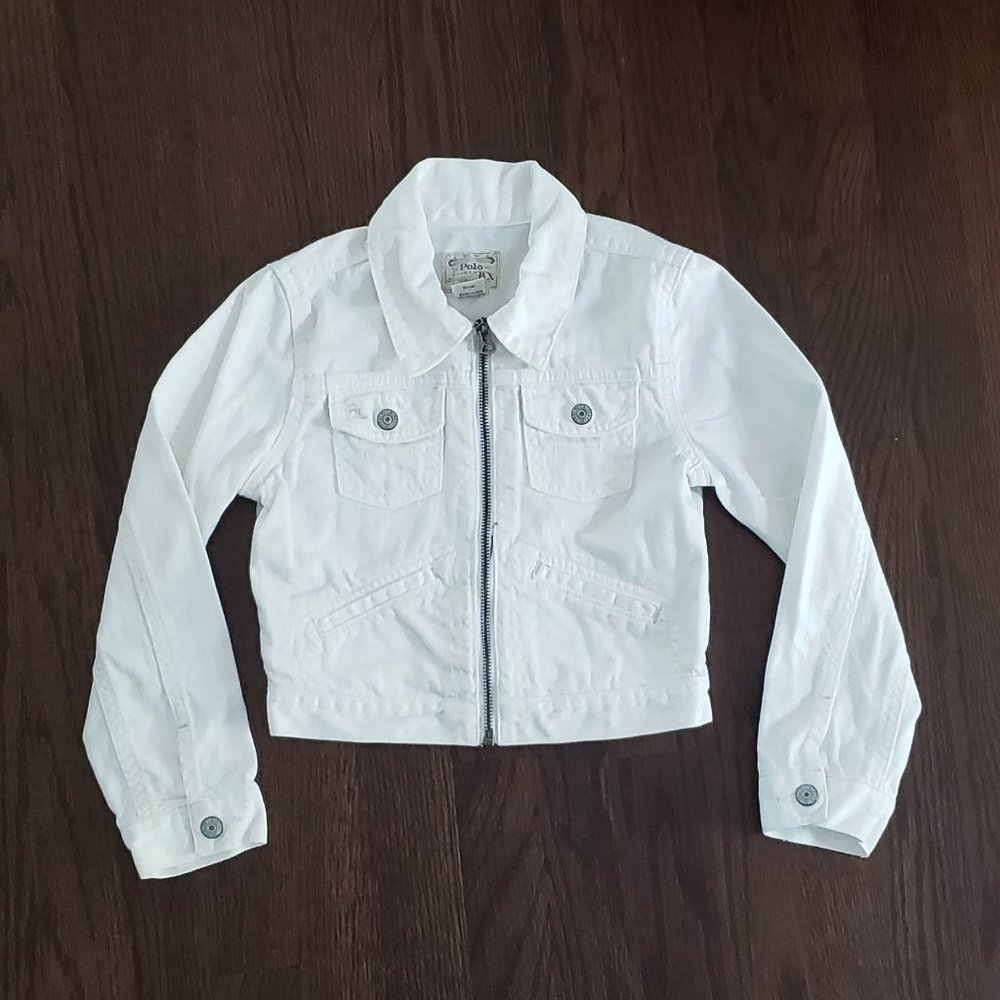 Polo by Ralph Lauren White Kids Jean Jacket